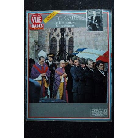 POINT DE VUE IMAGES DU MONDE n°1165  * 1970 *  Spécial DE GAULLE le film complet des cérémonies