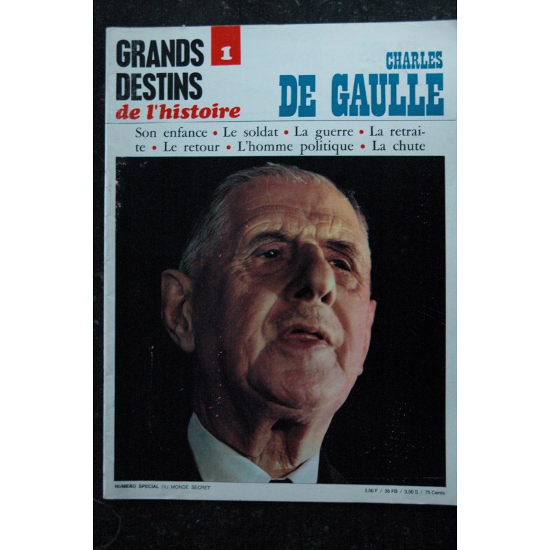 PARIS MATCH Numéro Hors-série  DE GAULLE 1890 / 1970 Grand Format cartonné + Disque 33 tours