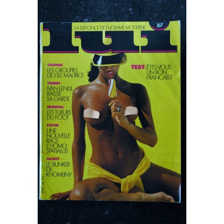 LUI 269 JUIN 1986 INTERVIEW YVAN LENDL BYRON NEWMAN FRANK GITTY ADULT EROTIC FANTASME GEOFFFFREY RYAN PHOTO NUS