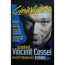 CinéVision n° 5 Janvier 2004 - Vincent Cassel - Bill Murray - Russell Crowe - les films 2004