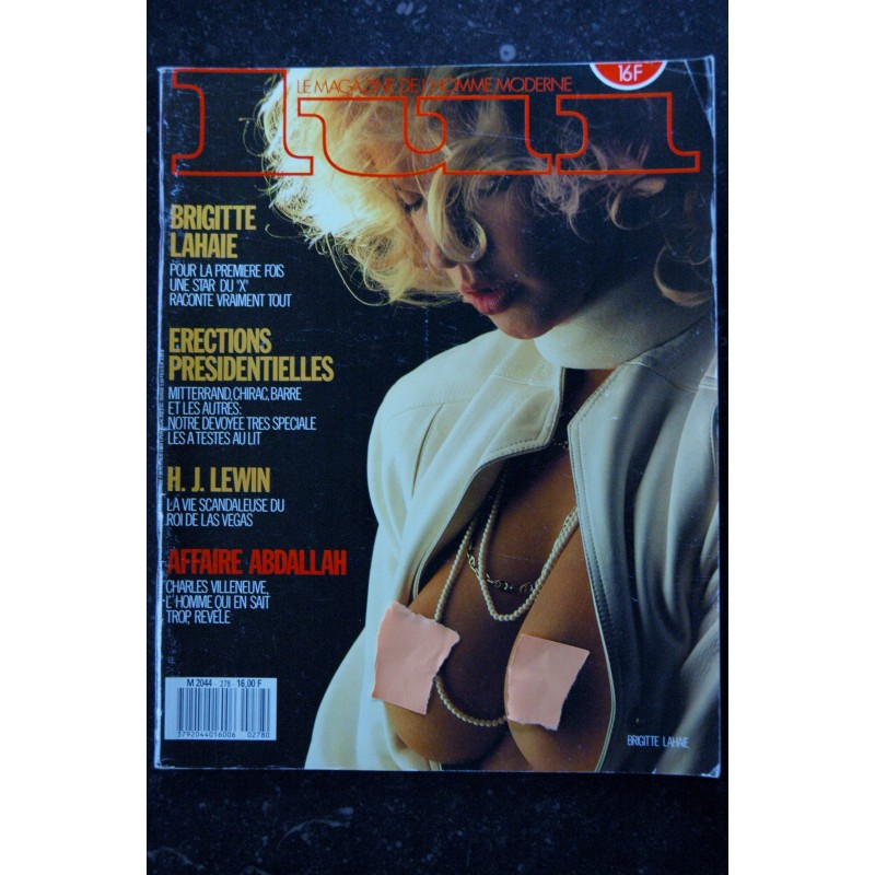 LUI 278 MARS 1987 BRIGITTE LAHAIE CONFESSIONS EROTIQUES IMPERATOR SHANG KUAN INTEGRAL NUDE