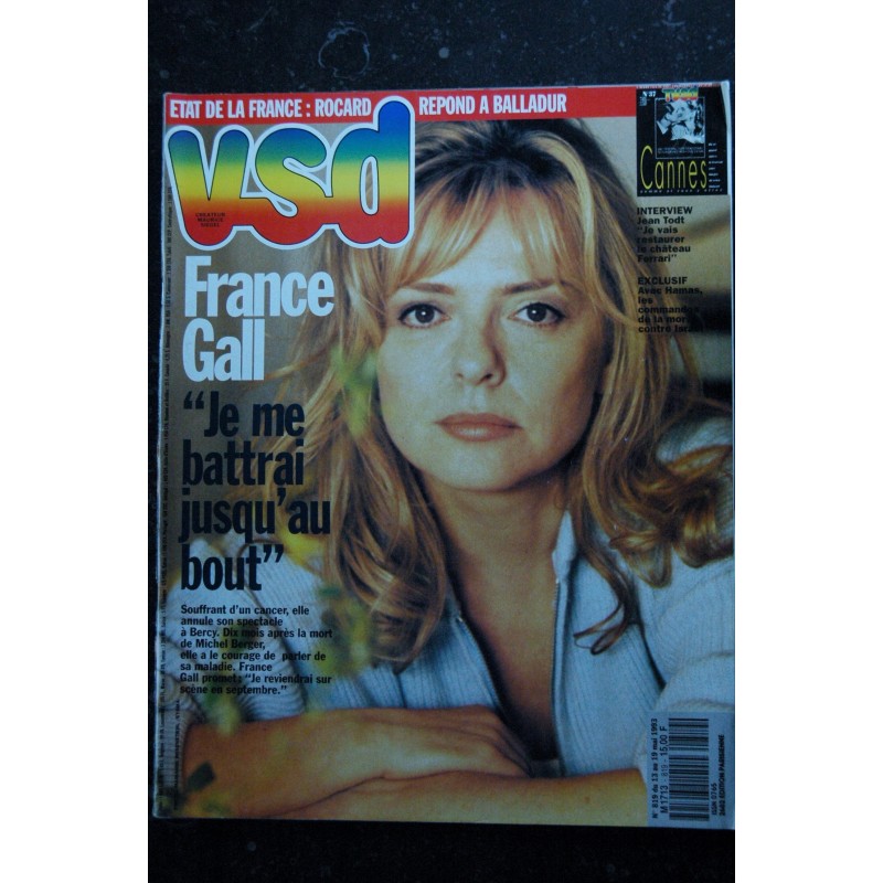 VSD  819  France Gall Cover + 6 p. Jean Todt - le Hamas -