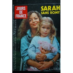 JOURS DE FRANCE  1437 Romy SCHNEIDER SARAH Cover + 6 p. -  Serge Lama 4 p. - Thierry Le Luron 4 p.  - 108 p. - 1982 07