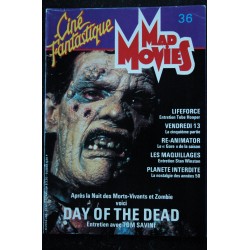 Ciné Fantastique MAD MOVIES  n° 36  * 1985 *  DAY OF THE DEAD  RE ANIMATOR  PLANETE INTERDITE