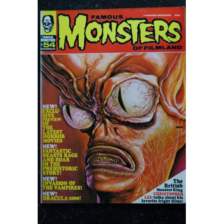 Famous MONSTERS n° 54 - Dracula 2000 - Invasion of the Vampires - Christopher Lee - 68 p. - march 1969 Famous MONSTERS n° 54 - Dracula 2000 - Invasion of the Vampires - Christopher Lee - 68 p. - march 1969