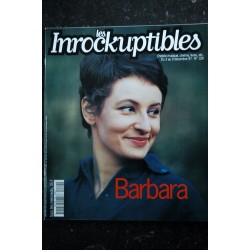 LES INROCKUPTIBLES   n° 129  BARBARA Cover + 16 p.  - David W. Griffith - Roni Size - M.A. Guilleminot - 76 pages - 1997 12