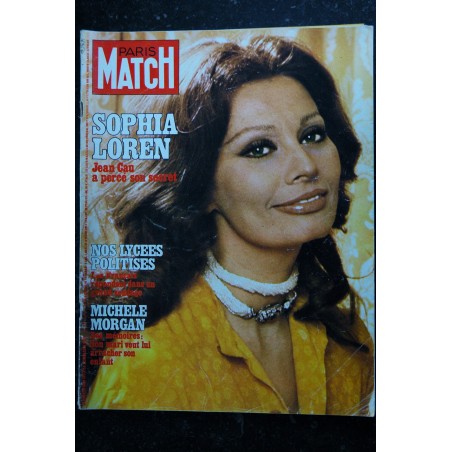 PARIS MATCH N° 1461  Sophia Loren Cover + 4 p. - Françoise Fabian - Mohamed Ali - Pierre Bellemare - 120 pages - 1977 05 27