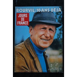 JOURS DE FRANCE  1341  * 13 septembre 1980  *  BOURVIL  Cover + 10 p.  - Edwige FEUILLERE Jean MARAIS  -    Kiraz Faizant