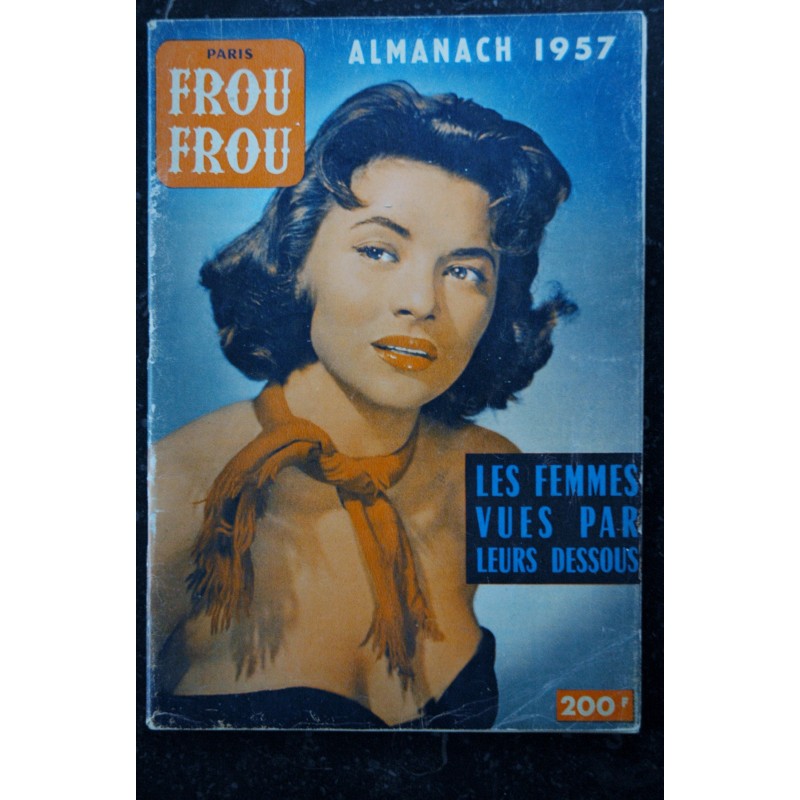 Paris FROU FROU Almanach 1957 - RARE - Giovanna Ralli - Kay Martin   - Vintage  100 pages