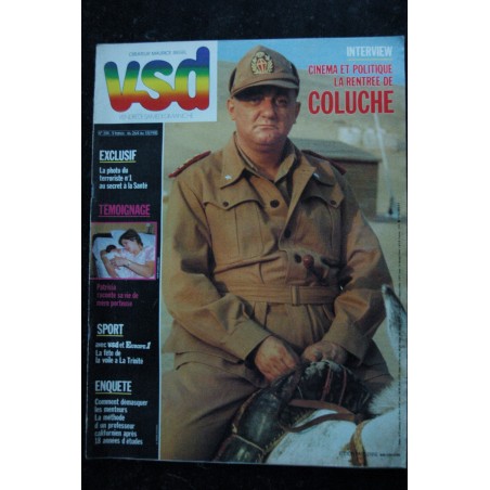 VSD 460 JUIN 1986 COVER COLUCHE L'émotion SPECIAL HOMMAGE
