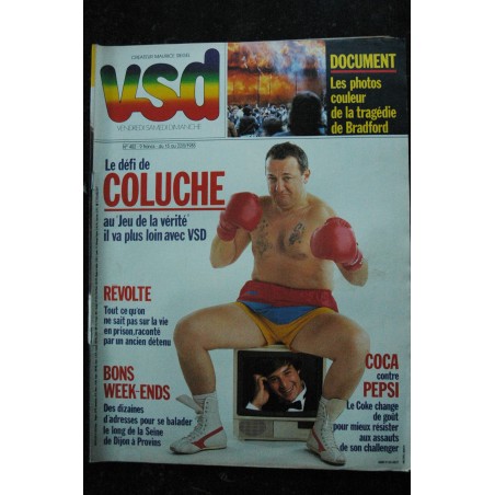 VSD 399 AVRIL 1985 COVER COLUCHE + INTERVIES HARRISON FORD WITNESS