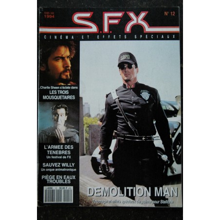 SFX 12 Stallone Demolition Man - Charlie Sheen - L'armée des ténèbres - 48 pages - 1994 02 SFX 12 Stallone Demolition Man - Charlie Sheen - L'armée des ténèbres - 48 pages - 1994 02