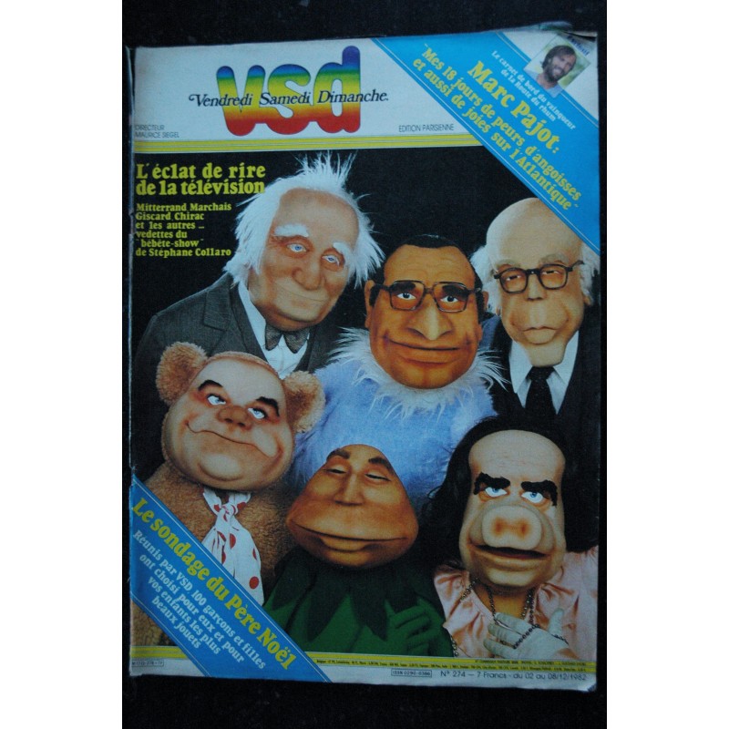 VSD 393 MARS 1985 COVER JULIEN CLERC INTERVIEW RICHARD GOTAINER