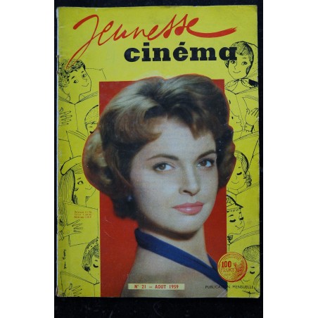 Jeunesse Cinéma  21  Aznavour Brialy Carol Girardot Greco Mansfield Mercier Ventura Montand Novak - 1959 08