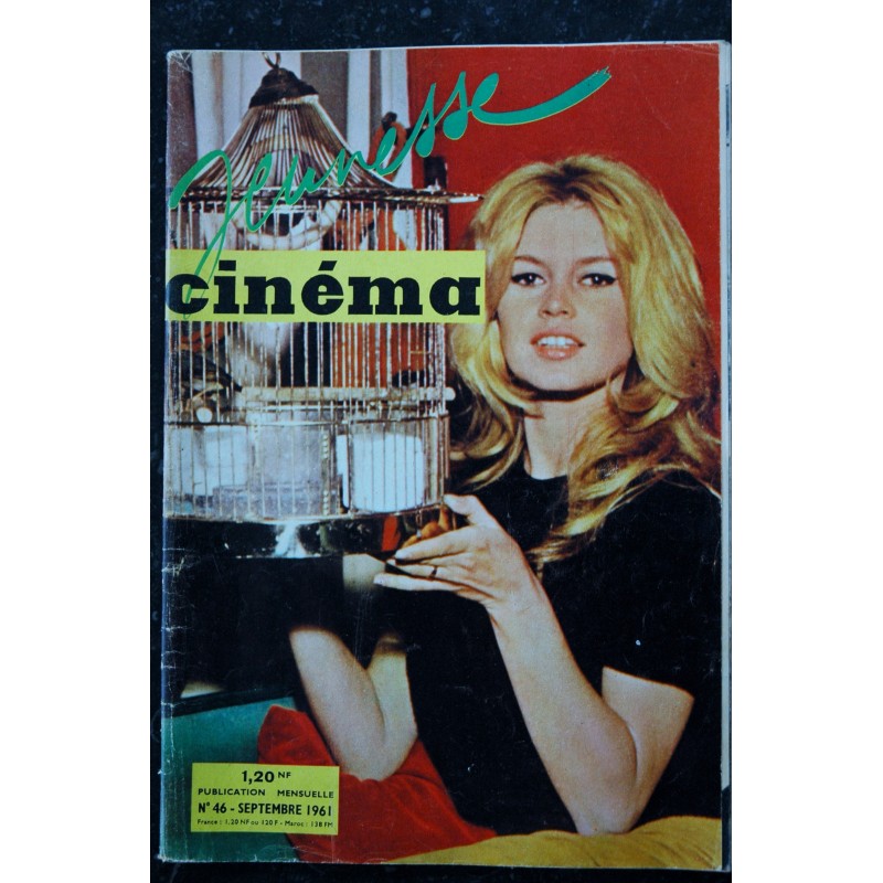 Jeunesse Cinéma  46  Brigitte Bardot Hardy Krüger Alain Delon Johnny Hallyday Marcello Mastroianni  - 1961 09