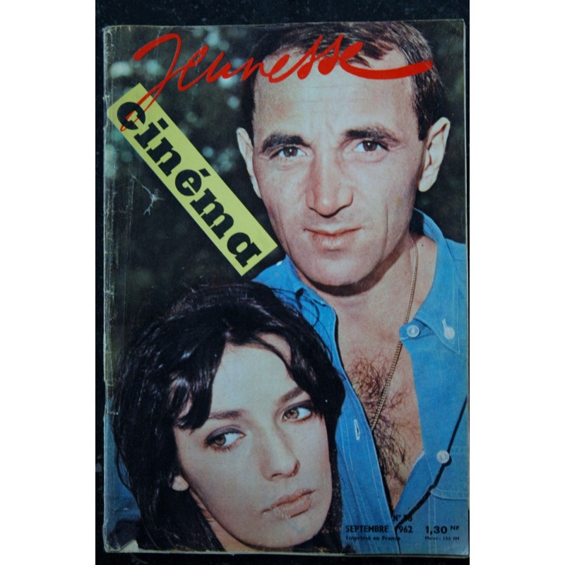 Jeunesse Cinéma  58  C Aznavour M Laforet James Dean le Madison Brassens Clark Pirates Mercenaires Belmondo  - 1962 09