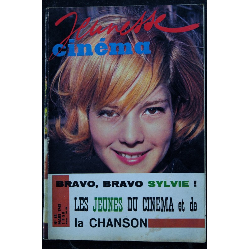 Jeunesse Cinéma  64  Sylvie Vartan G Poujouly MF Pisier M Brando Sheila JP Pascal M Le Royer Sean Flynn  - 1963 03