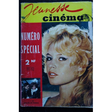 Jeunesse Cinéma  N° Spécial Bardot Becaud Constantine Cowl Delon Diste Gelin Hepburn Loren Moreau Schneider..- 1960 01