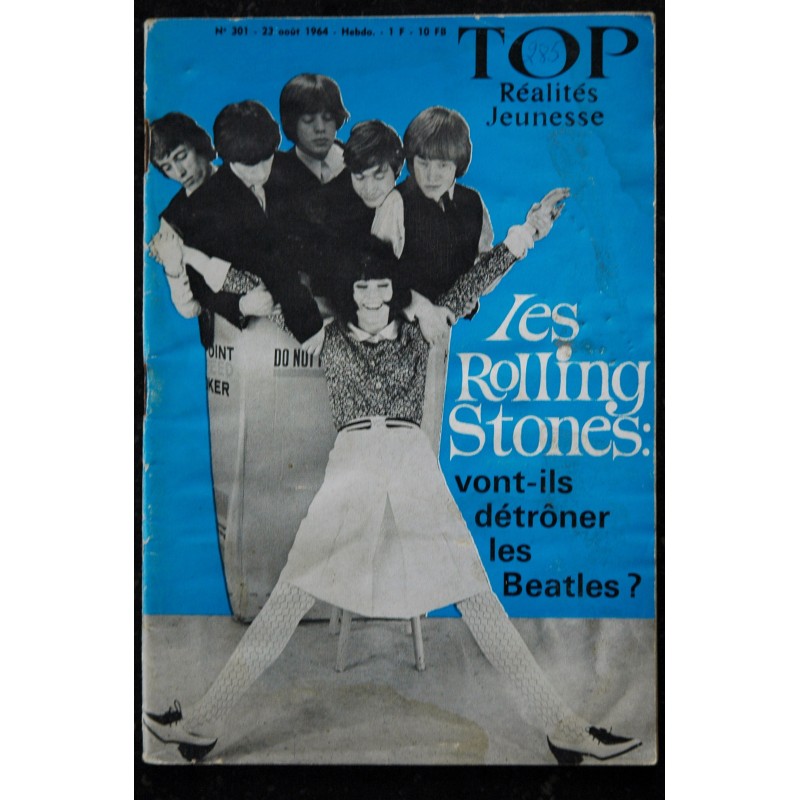 TOP Réalités Jeunesse 301  - 1964 08  Les ROLLING STONES Jean Jacques Behm - Sophie