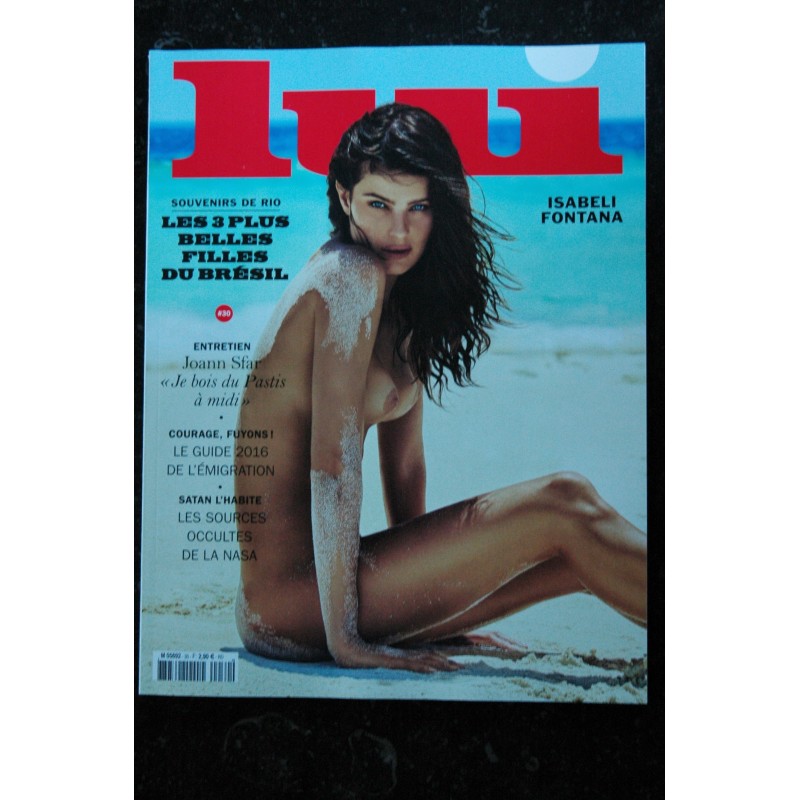 LUI 030 SEPTEMBRE 2016 COVER ISABELI FONTANA 3 PLUS BELLES FILLES BRESIL JOANN SFAR 2016