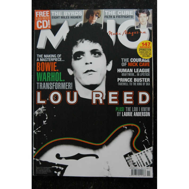 MOJO 4 Music Magazine  276 LOU REED - The Byrds - The CURE - Bowie Warhol Nick Cave Human League - 2016 11