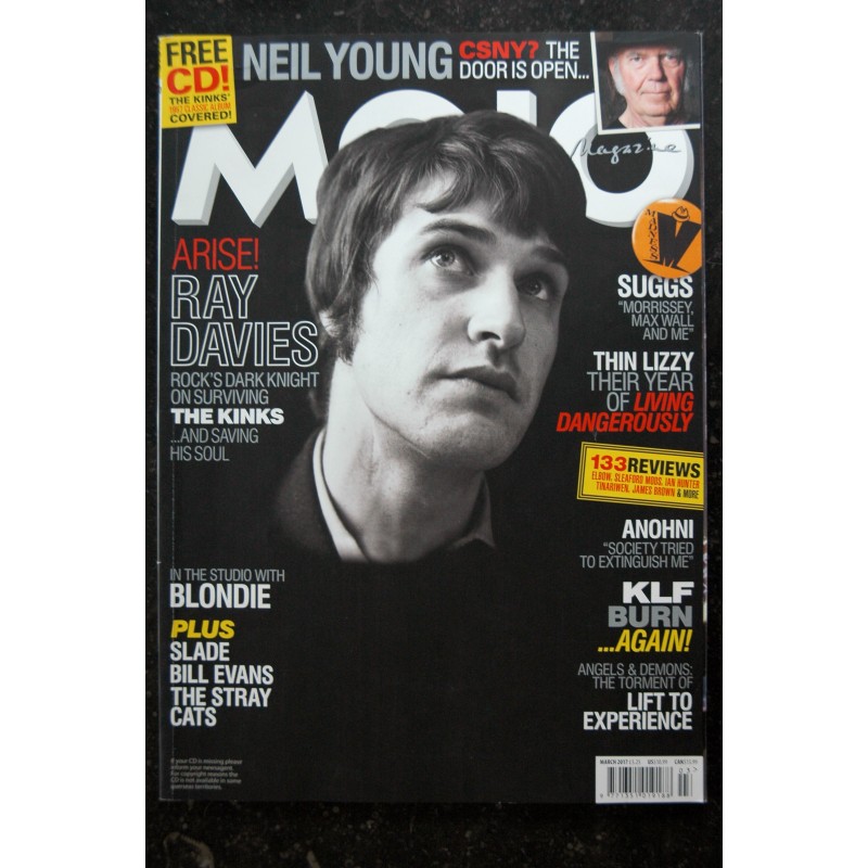 MOJO 4 Music Magazine  280 Ray Davies The Kinks Neil Young Blondie Slade The Stray Cats KLF - 2017 03