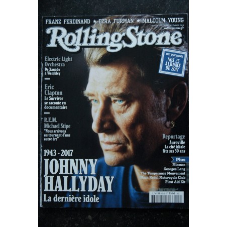 ROLLING STONE L 14199  101  Johnny Hallyday  R.E.M. M Stipe Eric Clapton Ezra Furman Malcolm Young - 2018 01