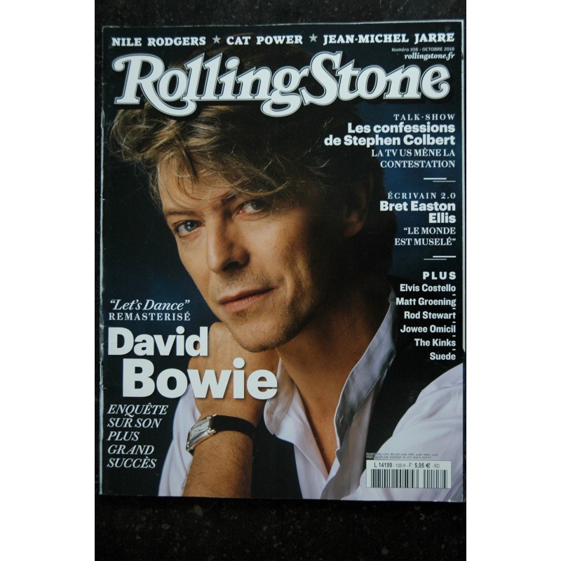 ROLLING STONE L 14199 108 David Bowie S Colbert Nile Rodgers Cat Powe Jean-Michel Jarre - 2018 10