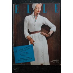 ELLE   364  17 nov. 1952 - Tricot Renée Collard - Limelight Chaplin - F. Giroud - Le style Sweater  - 64 pages FASHION VINTAGE
