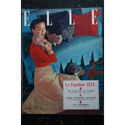 ELLE   365  24 nov. 1952 - Jupe mouton J. Fath - Laine Lille Roubaix Tourcoing - F. Giroud  - 60 pages FASHION VINTAGE