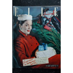 ELLE   368  15 déc. 1952 - manteau Lanvin Castillon - Dorothy Mac Donald - Margaret / Danny Kaye  - 68 pages FASHION VINTAGE