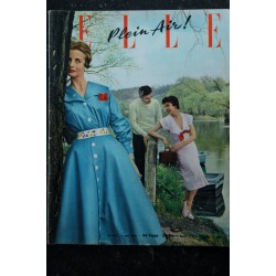ELLE   440  17 mai 1954 - Robes patron elle va bien - Y Robert D Delorme - blouses/jupes ou short-blouses  - 84 pages - VINTAGE