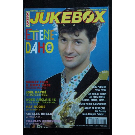 JUKEBOX 126  1998 03 - Etienne DAHO - Mickey Finn - Jimmy Page - Joel Daydé - Pat Boone - Aznavour - Duffy Power Dickie Pride