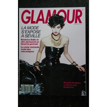 GLAMOUR 39 - Anneliese en Chanel - Béatrice DALLE Jim JARMUSCH - Martha GRAHAM / Madonna  - 194 p. - 1991 12