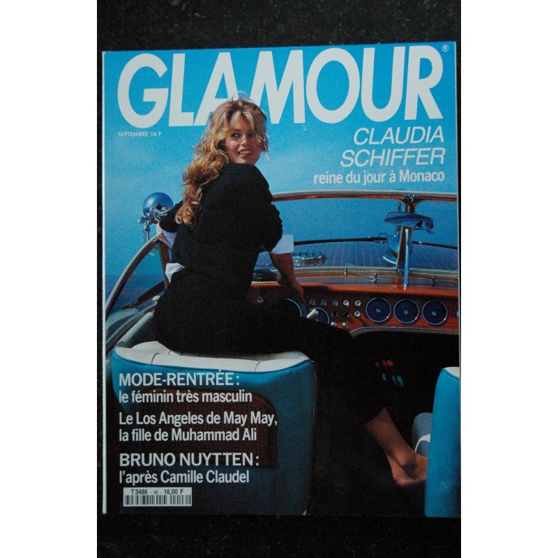 GLAMOUR 46 - Claudia Schiffer - Anjelica Huston - B Nuytten - Alfredo Arias / Christian Lacroix - Gotainer  - 194 p. - 1992 09