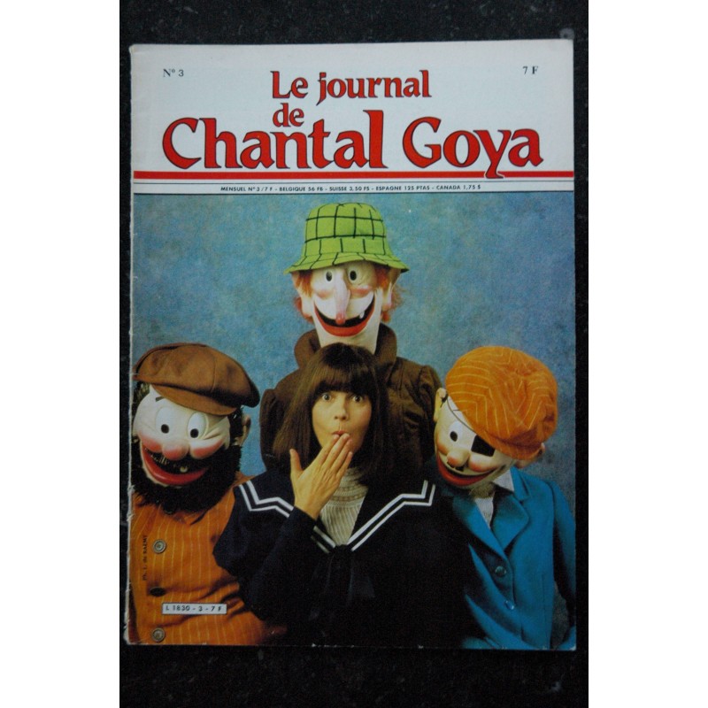 Le Journal de Chantal Goya n° 3 - 7 avril 1982  - Incomplet manque pages centrales