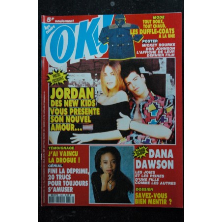 OK ! âge tendre 826 NOV 1991 SIMPLY RED DANA DAWSON MARIE GILLAIN