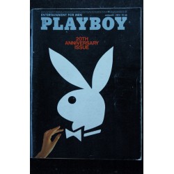 PLAYBOY Us 1974 01 JANUARY 20TH ANNIVERSARY ISSUE INTERVIEW HUGH M. HEFNER NANCY CAMERON Rabbit Head Cyndi Wood