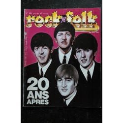 ROCK & FOLK 192 JANVIER 1983 BEATLES 20 ANS APRES SALVADOR ROBERT PLANT GRACE JONES JOAN JEFF