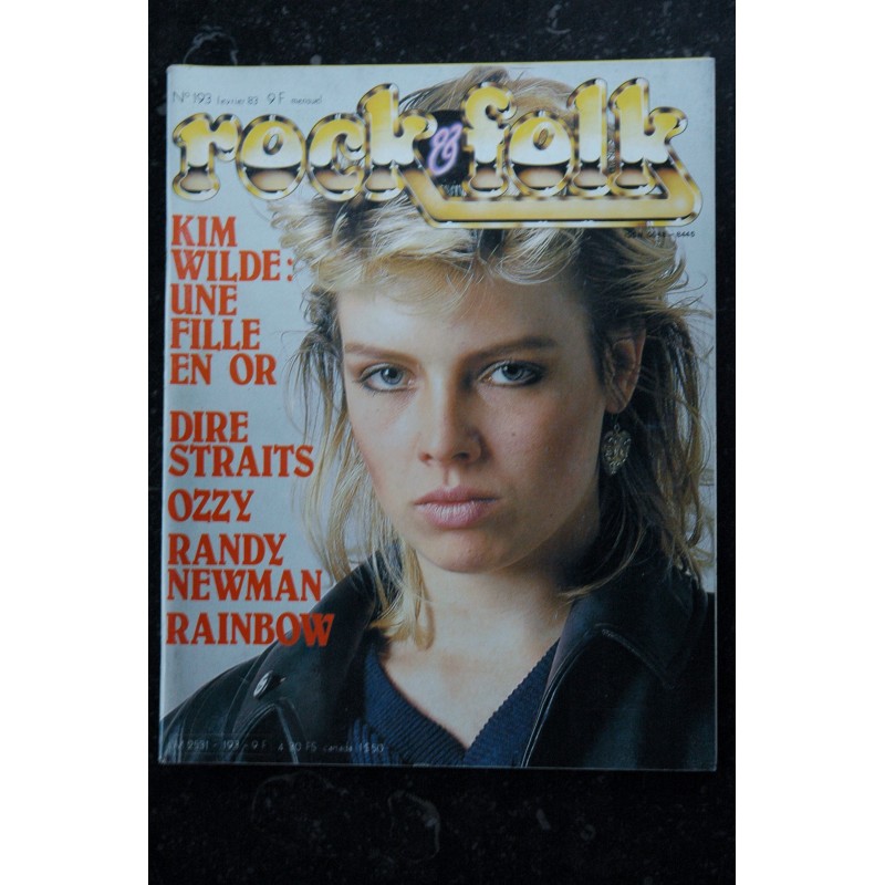 ROCK & FOLK 193 KIM WILDE DIRES SRAITS OZZY RANDY NEWMAN RAINBOW