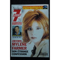 Télé 7 Jours  1849 -  4 au 10 nov. 1995 - Mylène FARMER Cover + 4 p. - Bruno Masure - Dick Rivers - Nana Mouskouri - E Macias