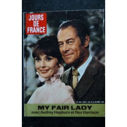 JOURS DE FRANCE   992  17 au 23 déc. 1973 Audrey Hepburn Rex Harrison - La Callas - Claude Rich - Stone & Charden - 184 p.