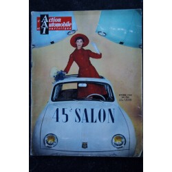 L'Action Automobile et Touristique 1958  45° Salon - Dauphine - Floride - Aronde - Ariane - DS19 et ID 19 - Vespa 400 - 104 p.