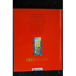 L'album GEO  TINTIN GRAND VOYAGEUR DU SIECLE + INEDIT UN DESSIN GEANT DE HERGE TOUS LES PERSONNAGES