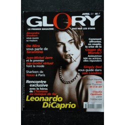 GLORY 1  Léonardo DiCaprio Cover + 6 p. - De Niro - Jean-Miche Jarre - Sharleen de Texas - 108 p. - 1998 04