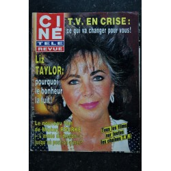 CINE TELE REVUE 1986 04 17 n° 16 Liz TAYLOR Mickey ROURKE George Hamilton STING Tom SELLECK VILLERET Basinger