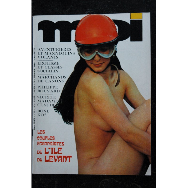 MOI 1973 6ème année n° 30     BOUVARD Madame Claude ECHANGISTE NATURISTE EROTISME HOT ADULT