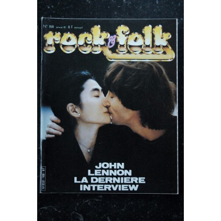 ROCK & FOLK 168 JOHN LENNON TRUST VALERIE LAGRANGE PAUL SIMON MOTORHEAD