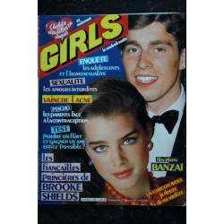 GIRLS n°  168  * mars1983 *   GINNI GALLAN  AMANDA LANGLET  GERARD LANVIN CHRISTOPHER REEVE