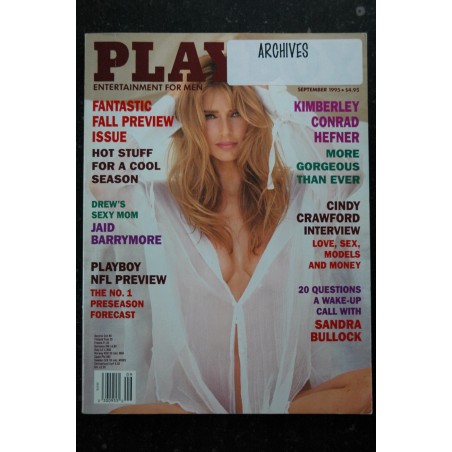 PLAYBOY US 1995 09 HOT STUFF FOR A COOL SEASON KIMBERLEY CONRAD HEFNER PLAYBOY US 1995 09 HOT STUFF FOR A COOL SEASON KIMBERLEY CONRAD HEFNER